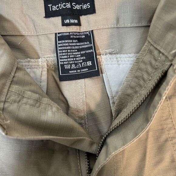 CARWORNIC Men's Tactical Pants Military Cargo Pants 32W x 30L Khaki - Picture 3 of 6